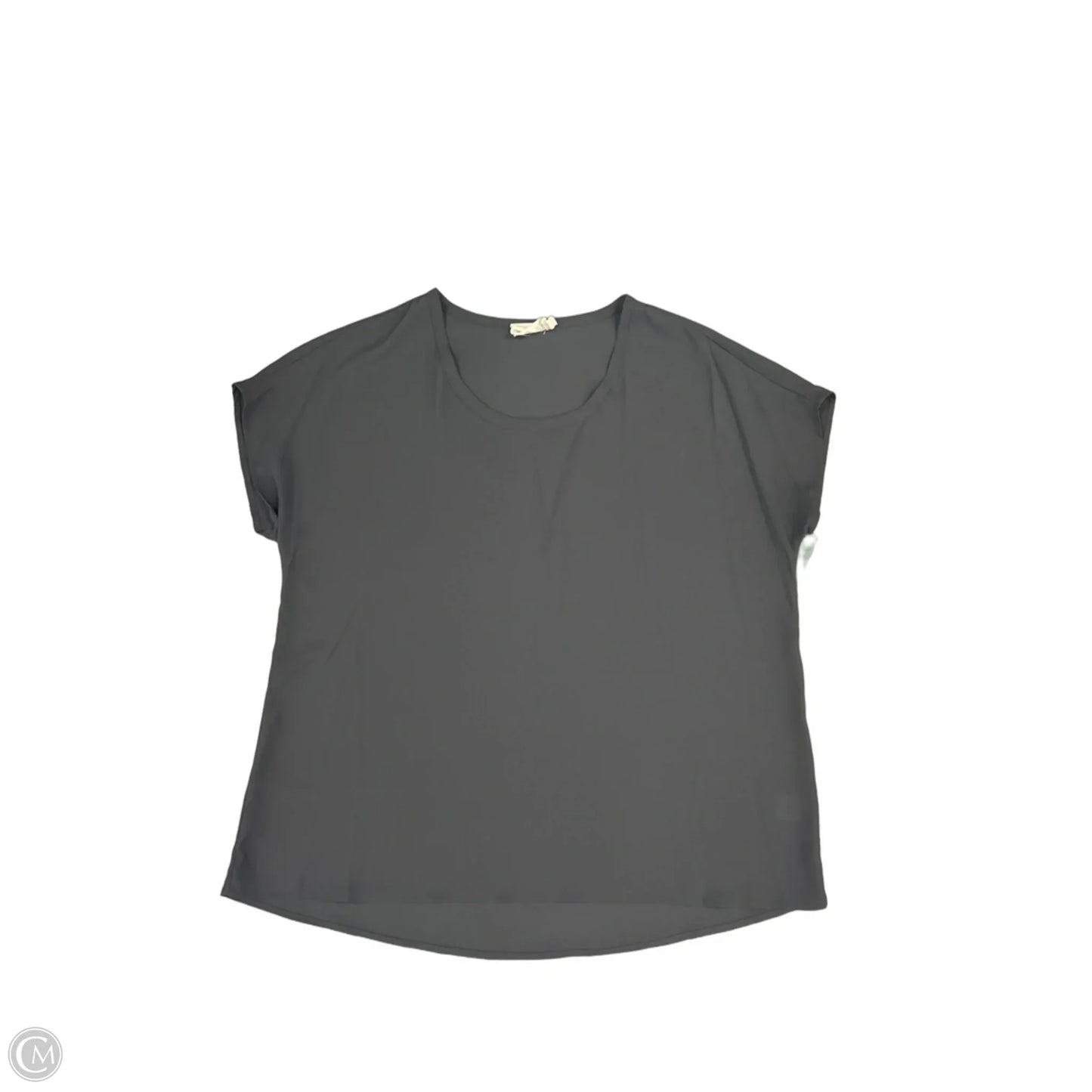 Top Short Sleeve By Everleigh In Grey, Size: M