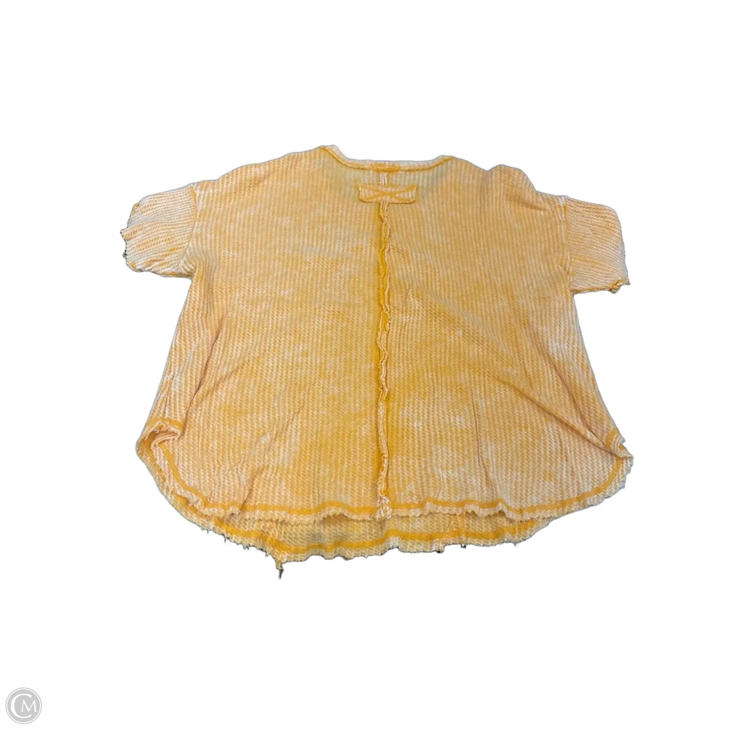 Top Short Sleeve By Zenana In Yellow, Size: Xl