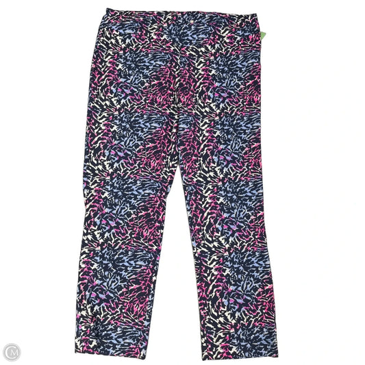 Athletic Leggings By Lulu B In Pink & Purple, Size: Xl
