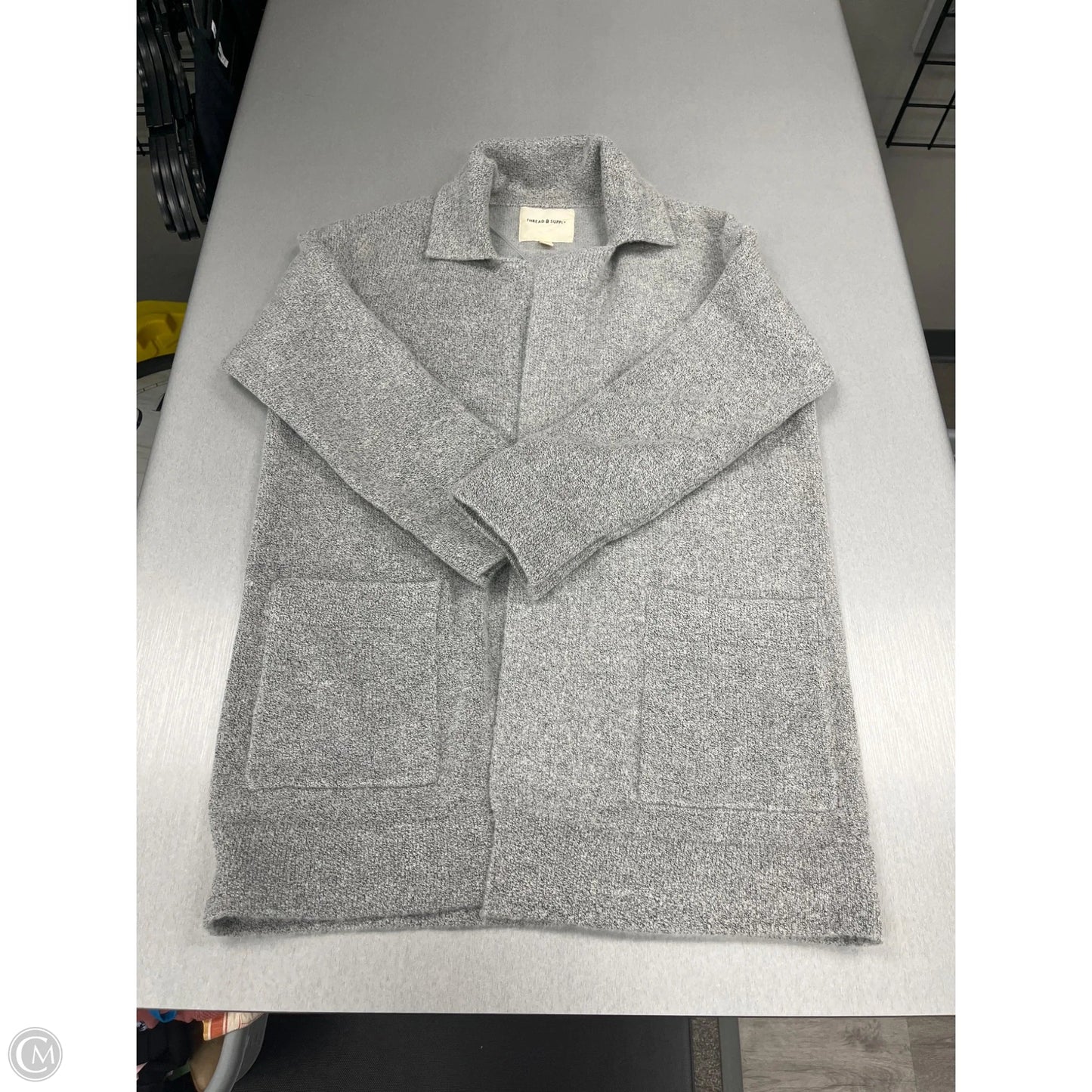 Cardigan By Thread And Supply In Grey, Size: Xs