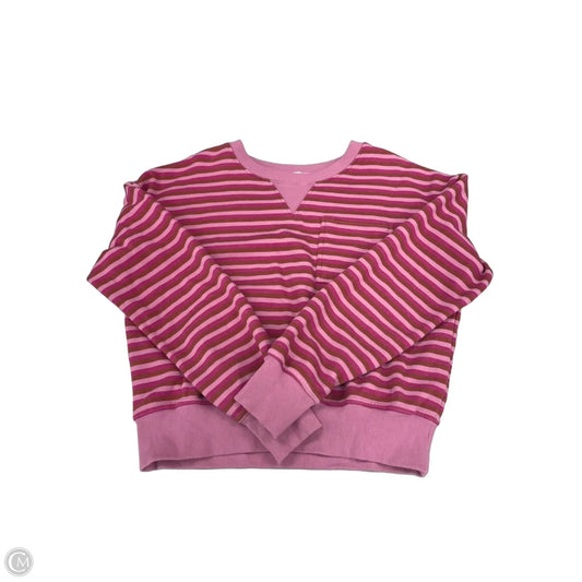 Sweatshirt Collar By Evereve In Striped Pattern, Size: M