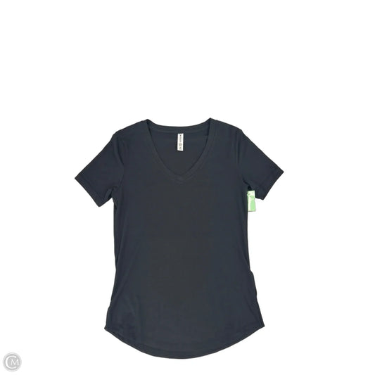 Top Short Sleeve By Athleta In Navy, Size: Xxs