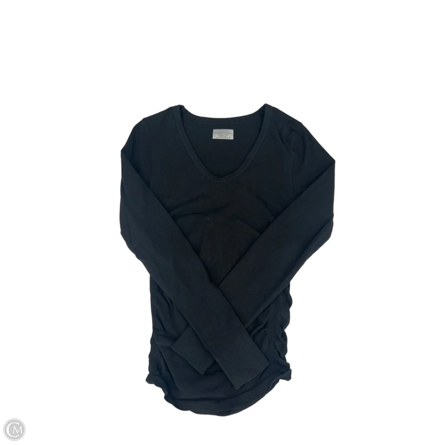 Athletic Top Long Sleeve Crewneck By Athleta In Black, Size: S