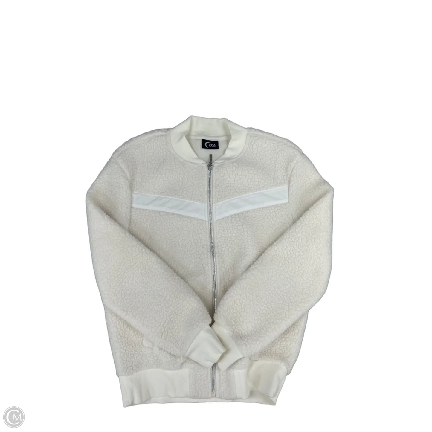 Jacket Faux Fur & Sherpa By Zyia In Cream, Size: Xs