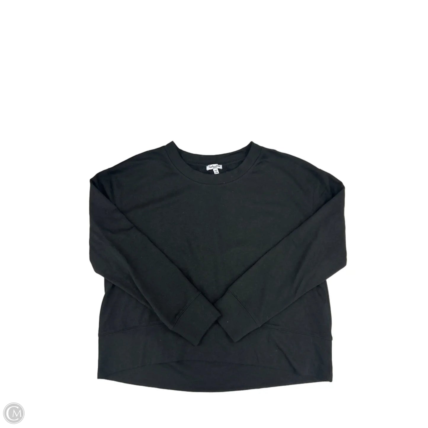 Top Long Sleeve By Splendid In Black, Size: S