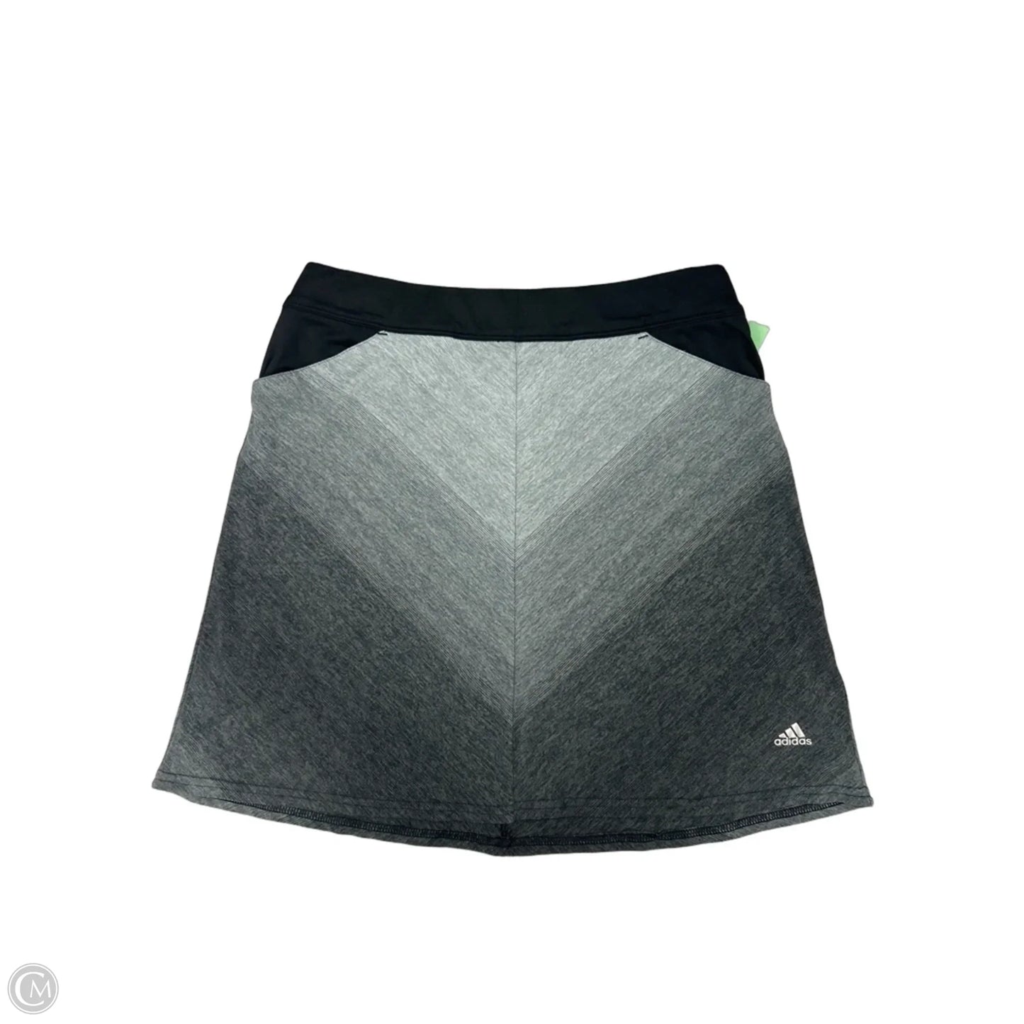 Athletic Skort By Adidas In Black & Grey, Size: Xs