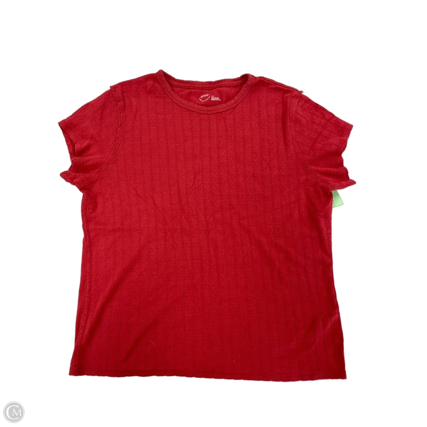 Top Short Sleeve By Aerie In Red, Size: L