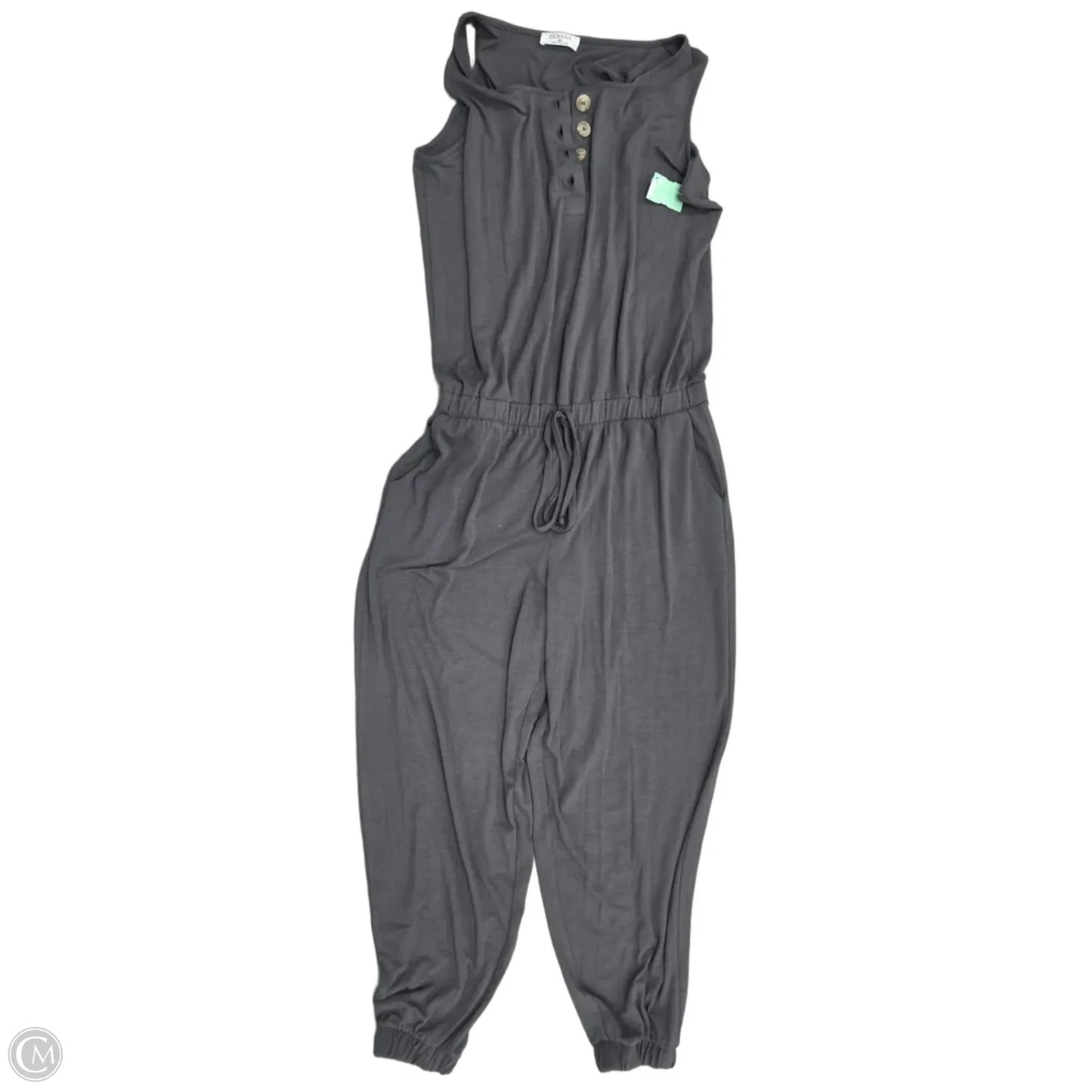 Jumpsuit By Zenana In Grey, Size: Xl