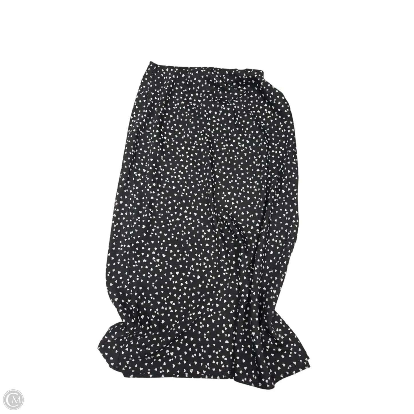 Skirt Maxi By A New Day In Black & White, Size: Xs