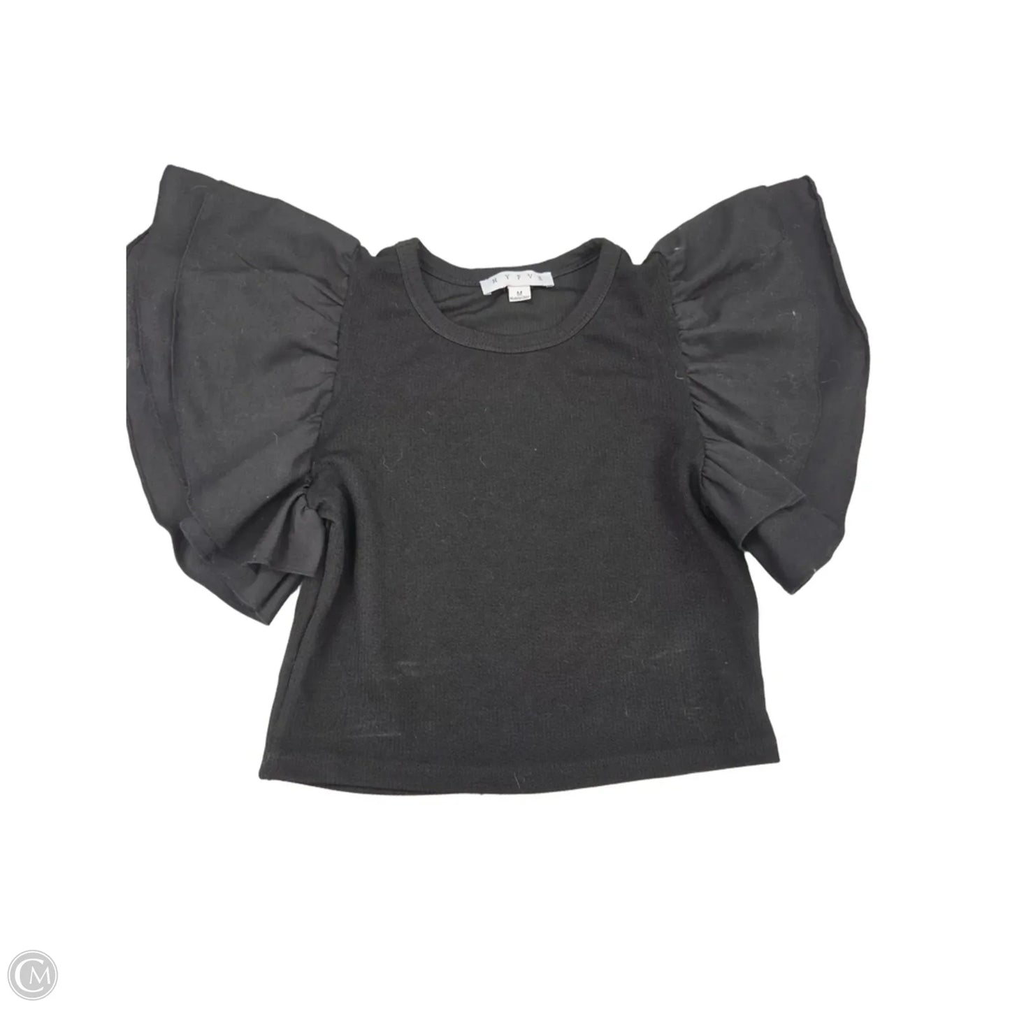 Top Short Sleeve By Hyfve In Black, Size: M