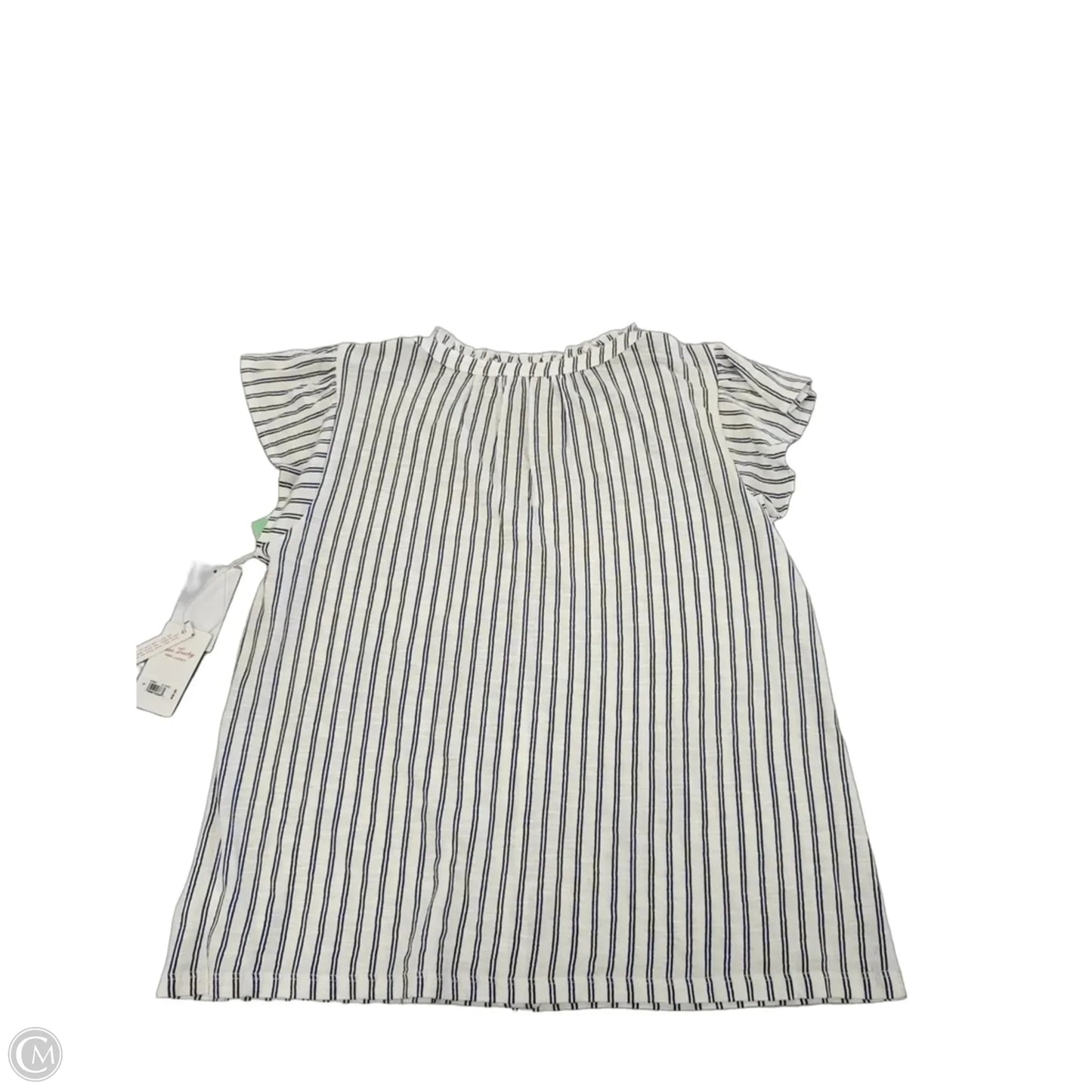 Top Short Sleeve By Lucky Brand In Striped Pattern, Size: S