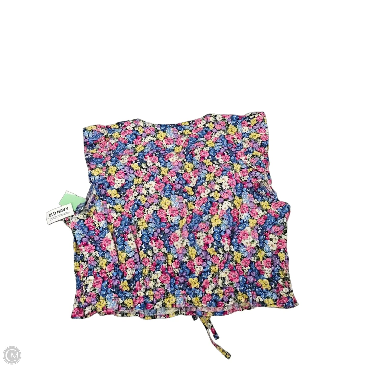 Top Short Sleeve By Old Navy In Floral Print, Size: L