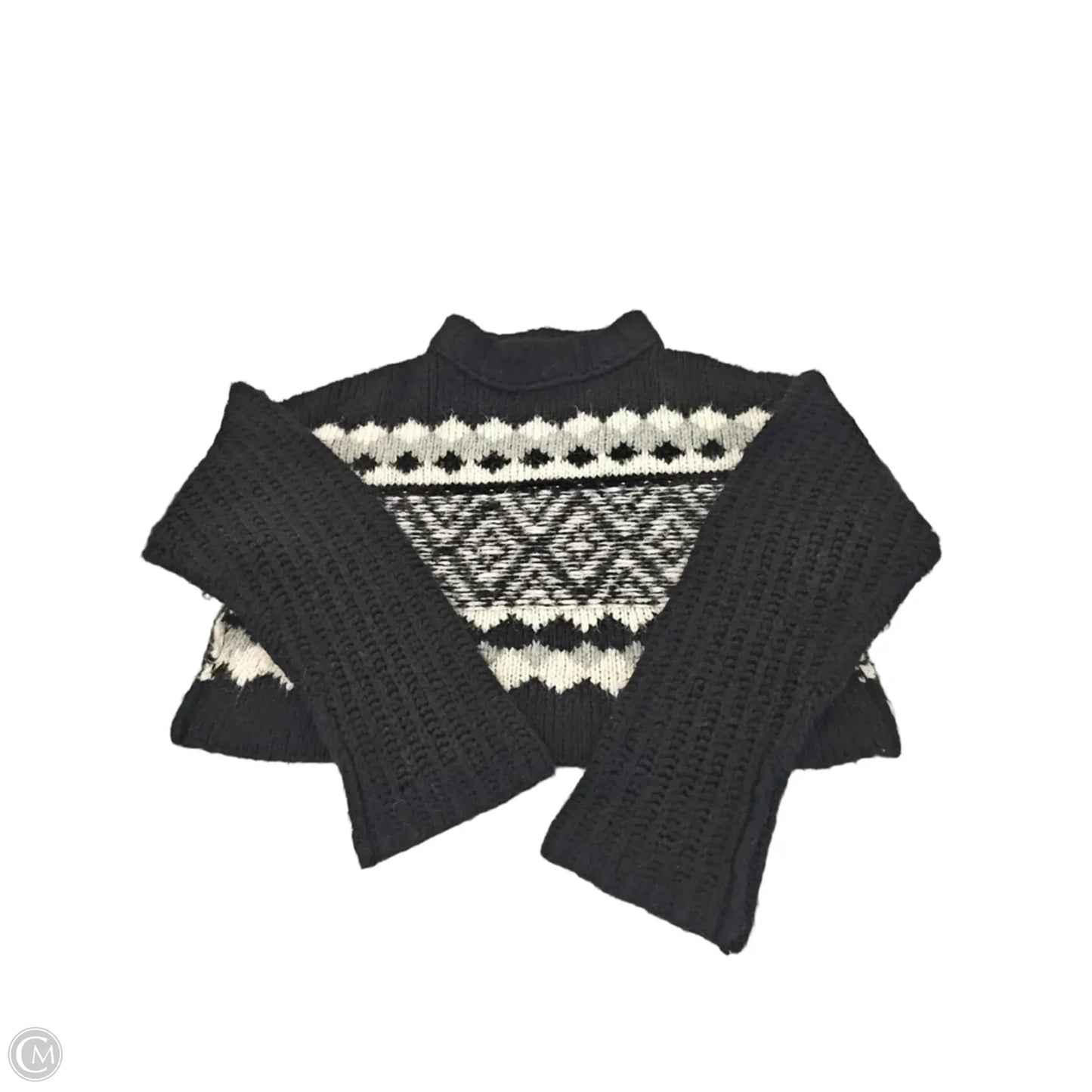 Sweater By Free People In Black & White, Size: M