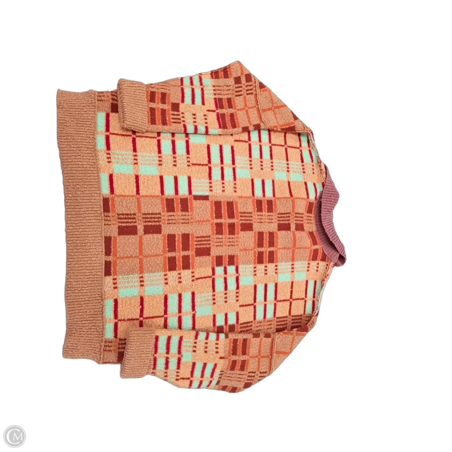 Sweater By Free People In Checkered Pattern, Size: M