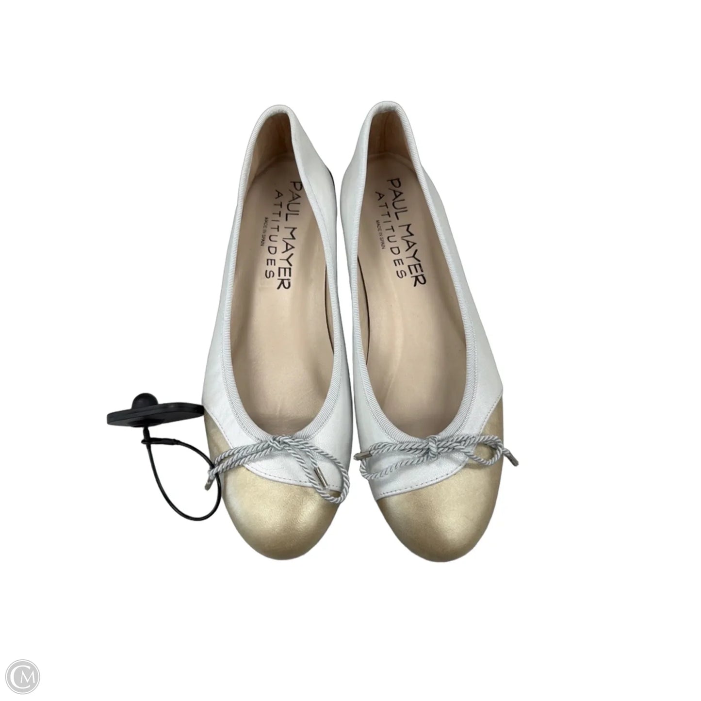 Shoes Flats By Attitude In Gold & Silver, Size: 7