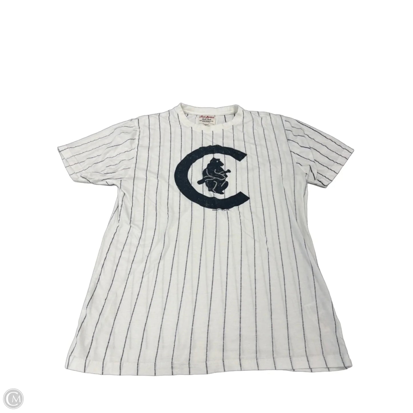 Top Short Sleeve Basic By Cme In Blue & White, Size: L