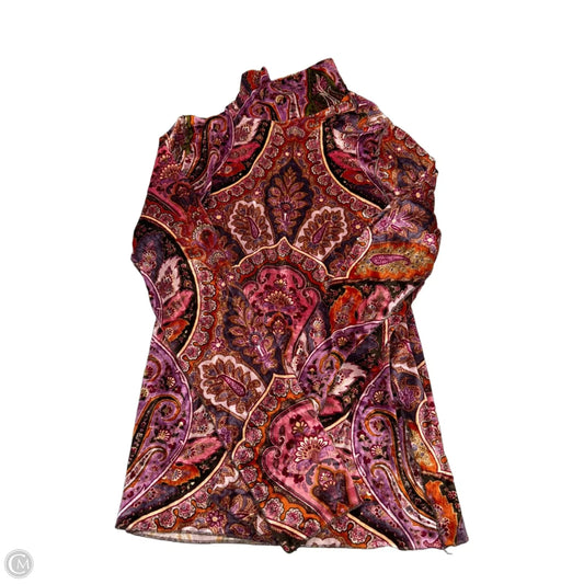 Top Long Sleeve By Cme In Multi-colored, Size: S