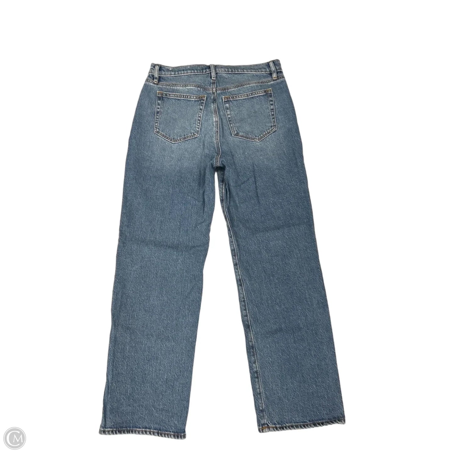 Jeans Straight By Loft In Blue Denim, Size: 4