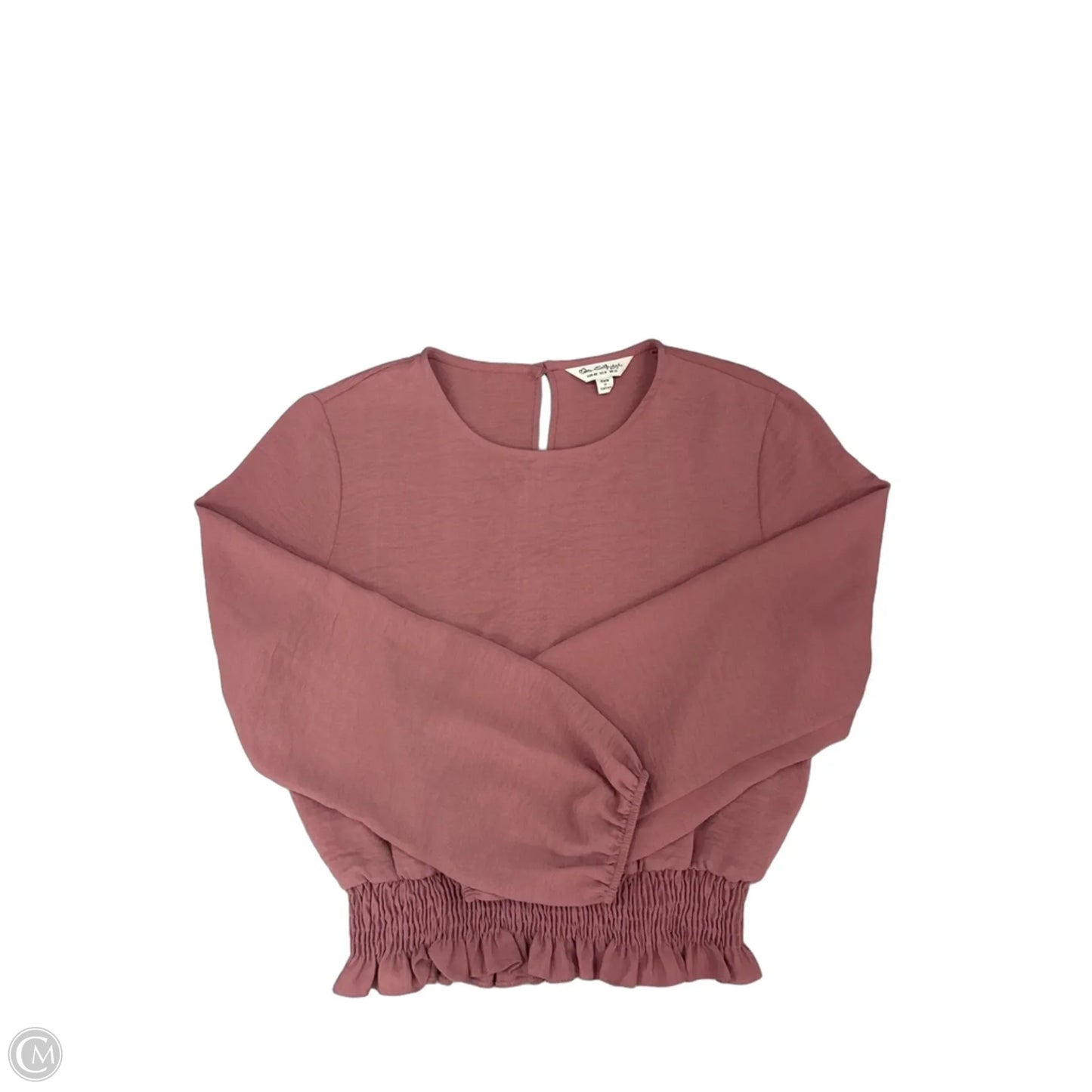 Top Long Sleeve By Cme In Pink, Size: M