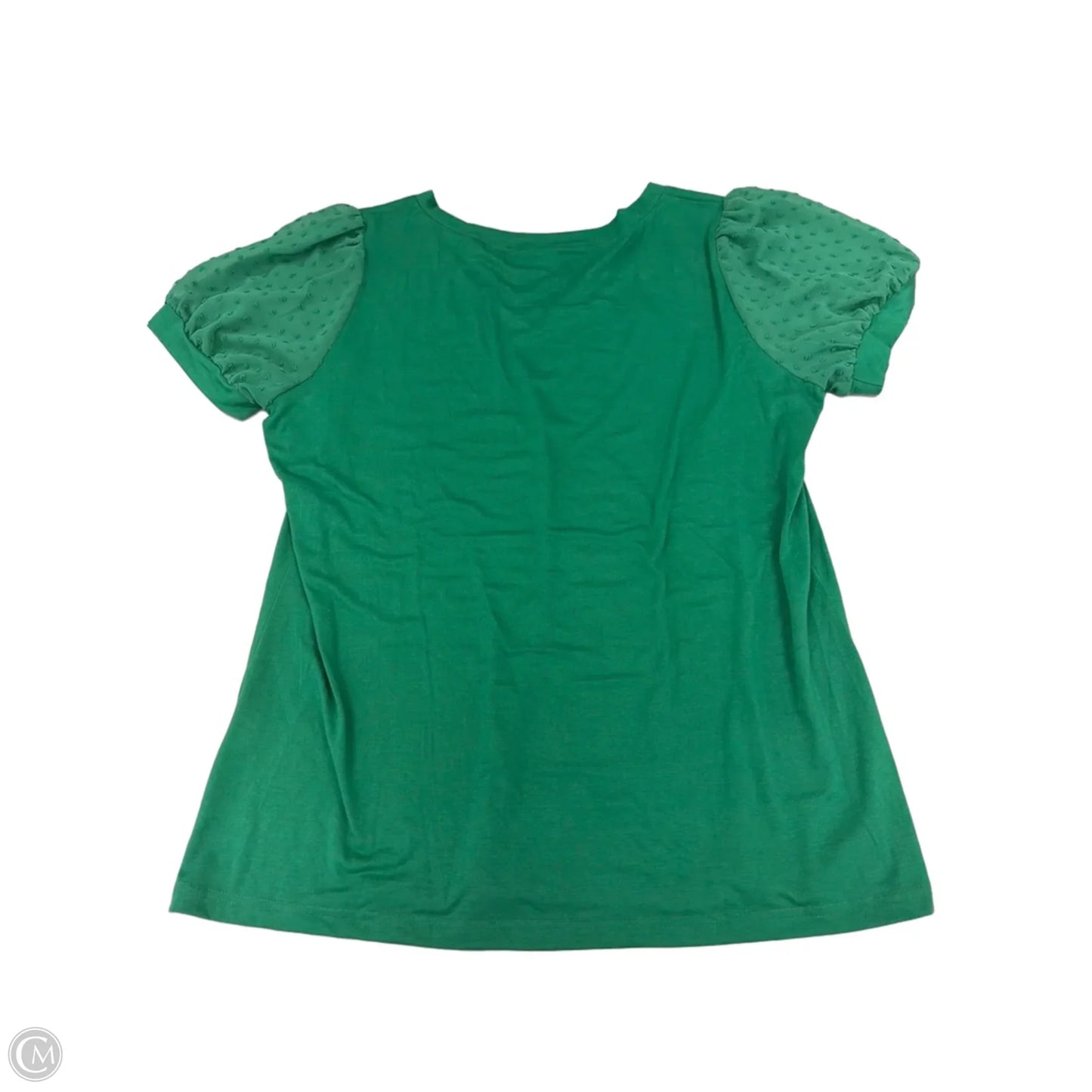 Top Short Sleeve By Cmf In Green, Size: Xl