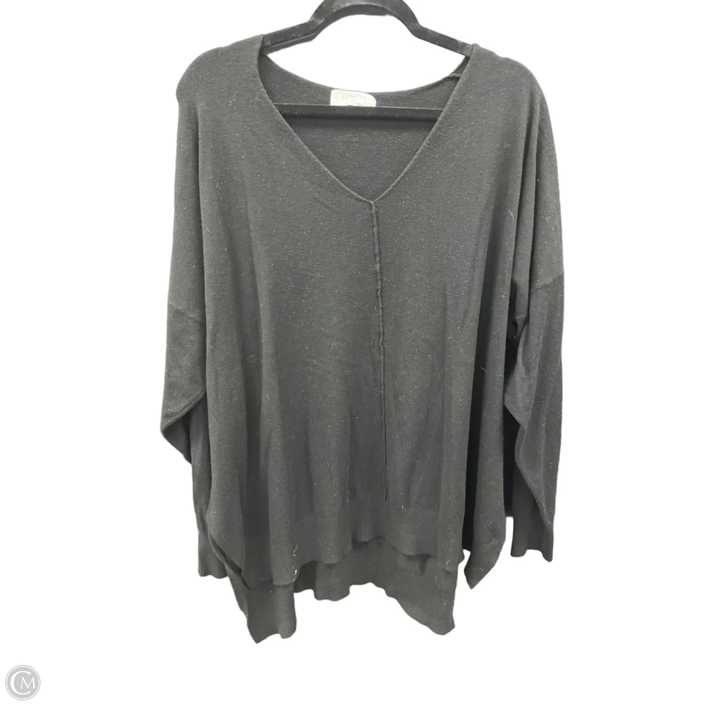 Sweater By Zenana In Black, Size: 3x
