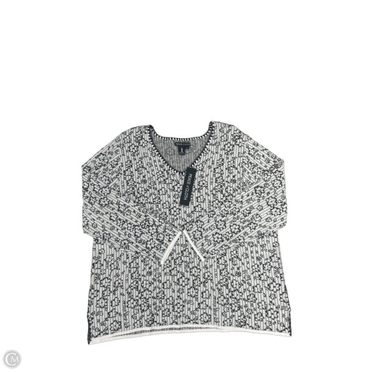 Sweater By Cmc In Black & White, Size: Xl