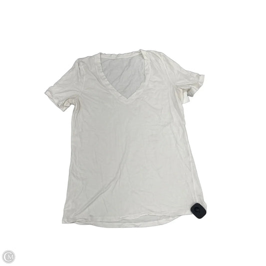 Top Short Sleeve By Lululemon In White, Size: M