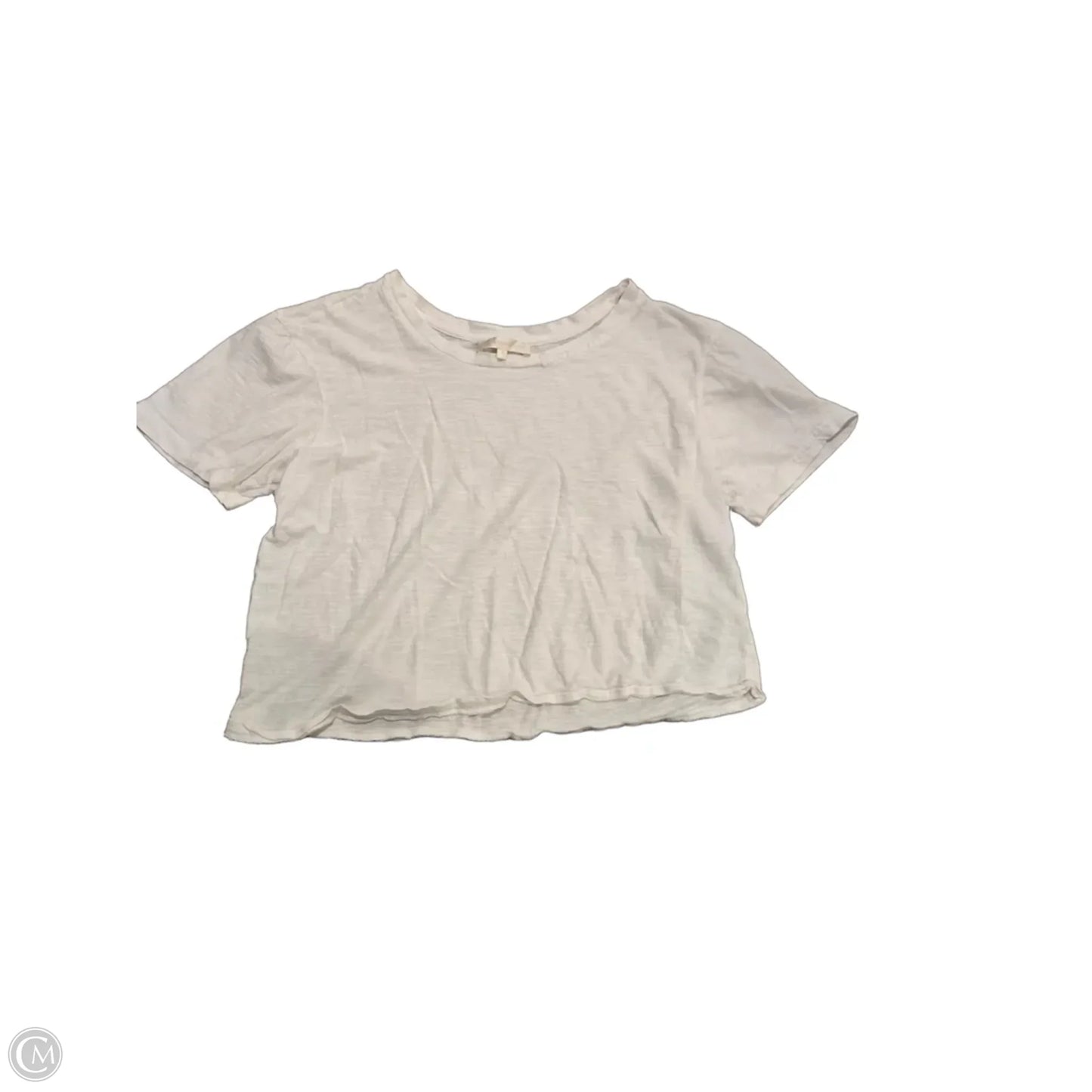Top Short Sleeve By Loveshackfancy In White, Size: S