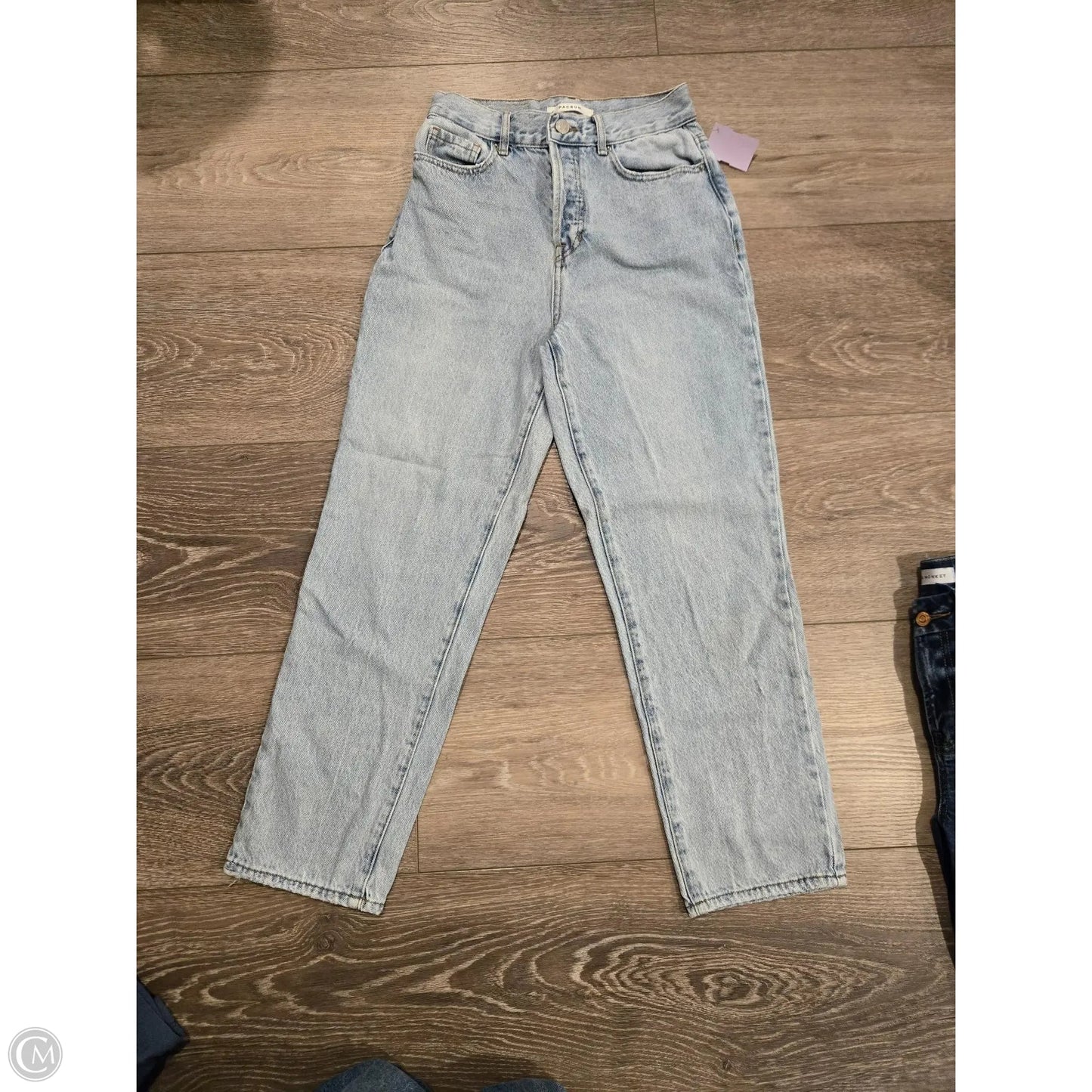 Jeans Straight By Pacsun In Blue Denim, Size: 2