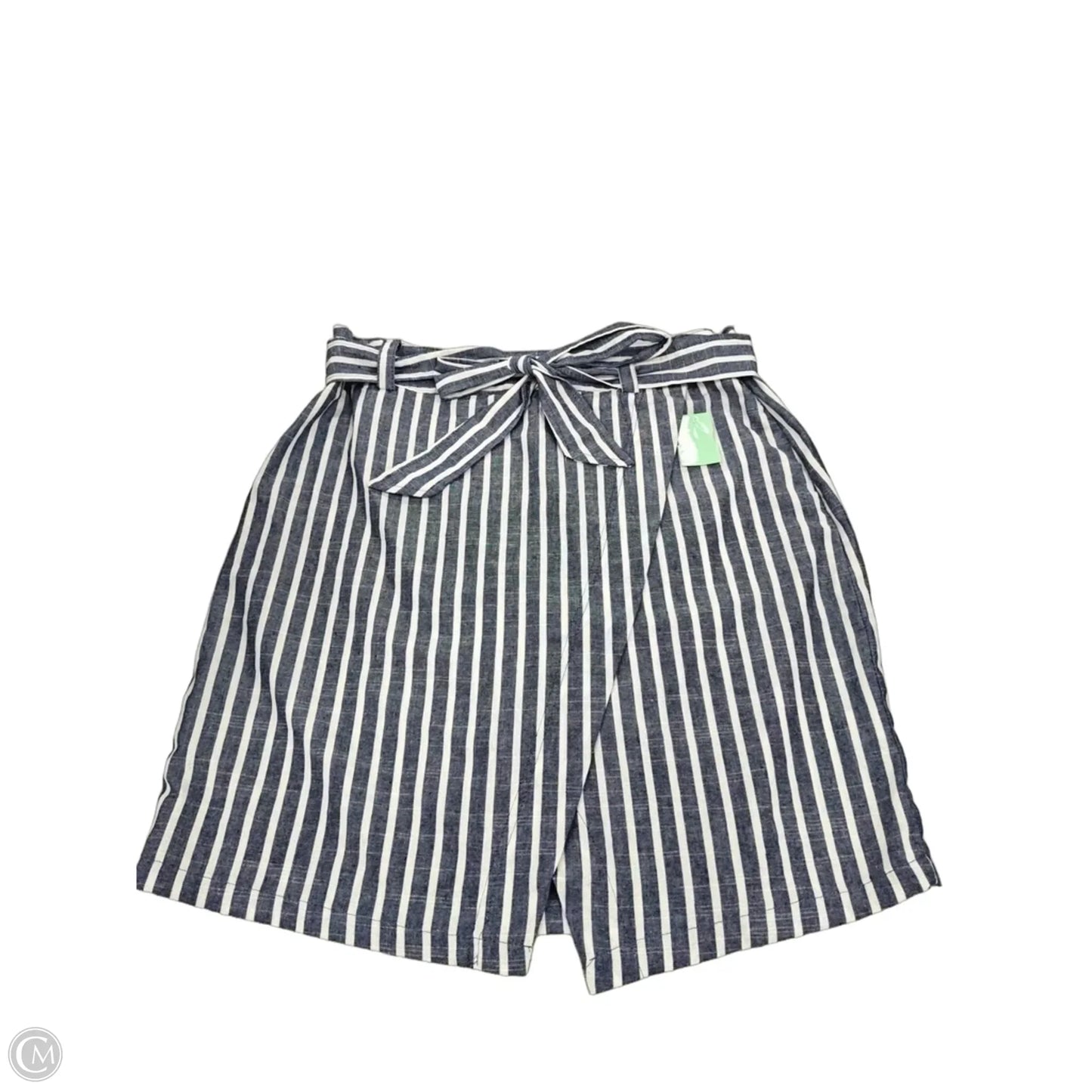 Skirt Mini & Short By Just Living In Striped Pattern, Size: L