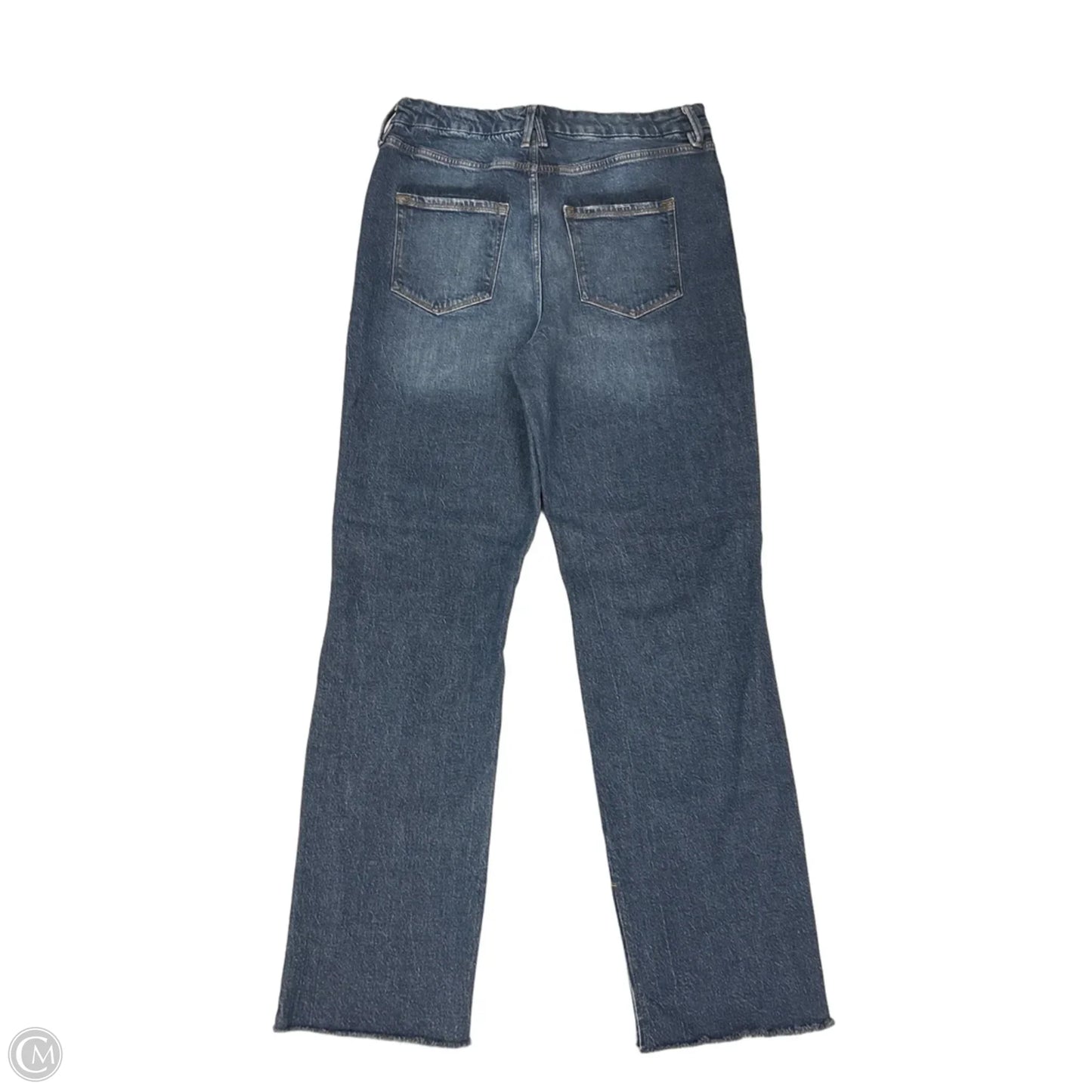 Jeans Straight By Good American In Blue Denim, Size: 14