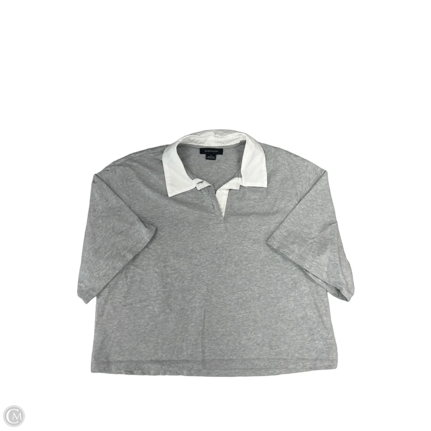 Top Short Sleeve By Sanctuary In Grey, Size: S