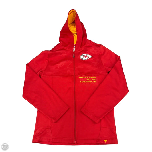Top Long Sleeve By Fanatics In Red, Size: S