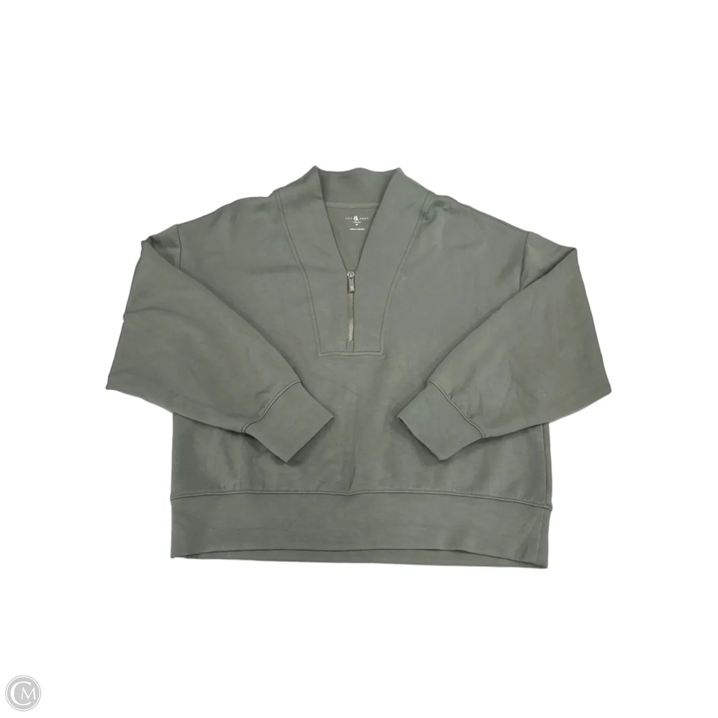 Top 2pc Long Sleeve By Lou And Grey In Green, Size: M