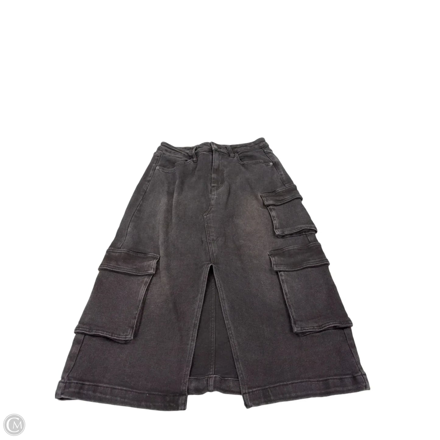 Skirt Midi By Wild Fable In Black Denim, Size: M