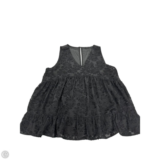 Top Sleeveless By Doe & Rae In Black, Size: L