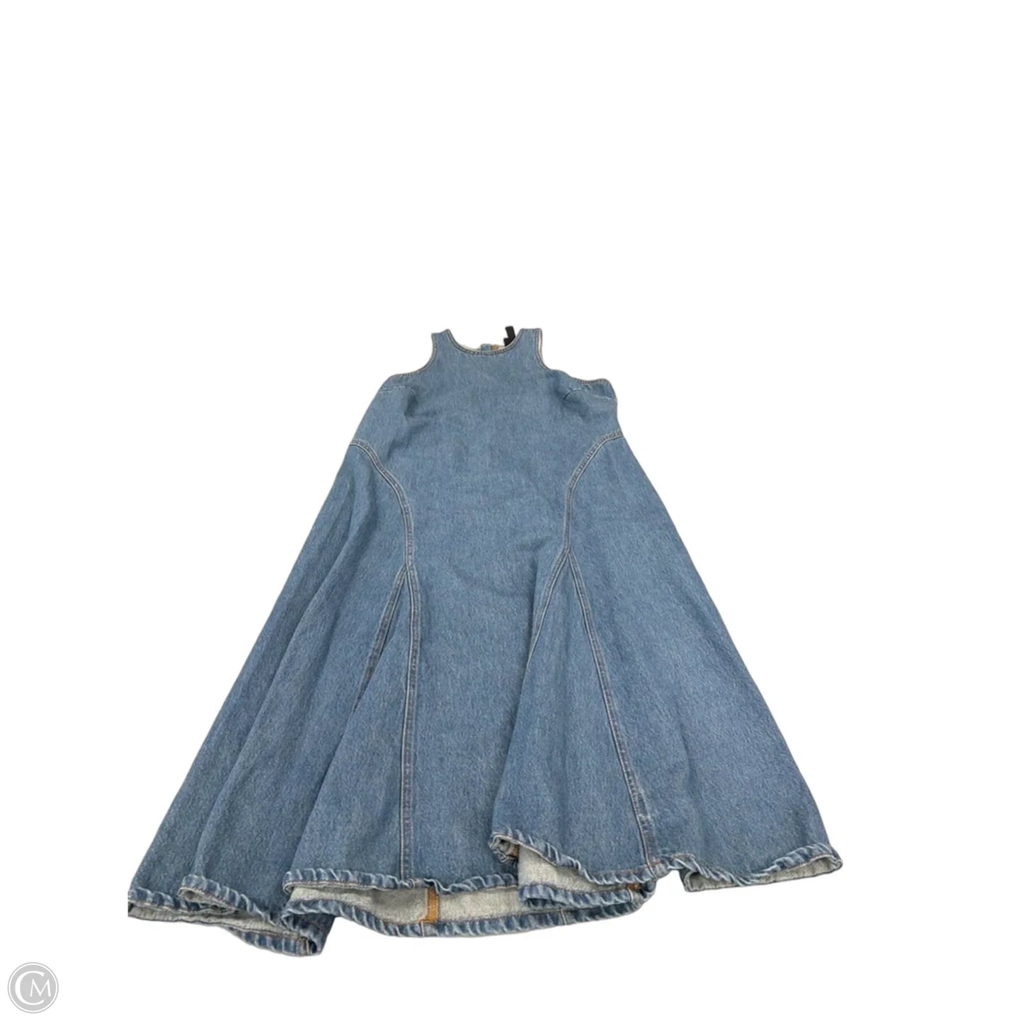 Dress Casual Maxi By Future Collective In Blue Denim, Size: 14