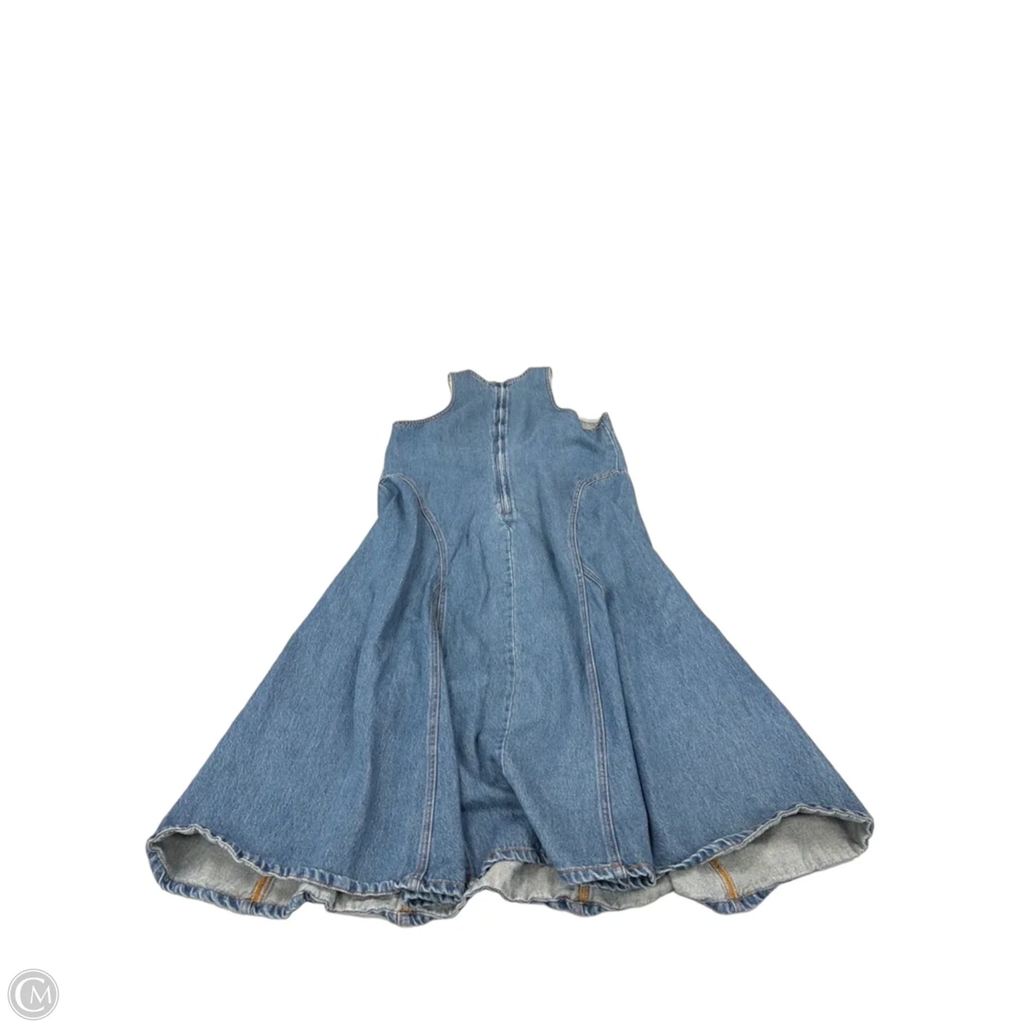Dress Casual Maxi By Future Collective In Blue Denim, Size: 14