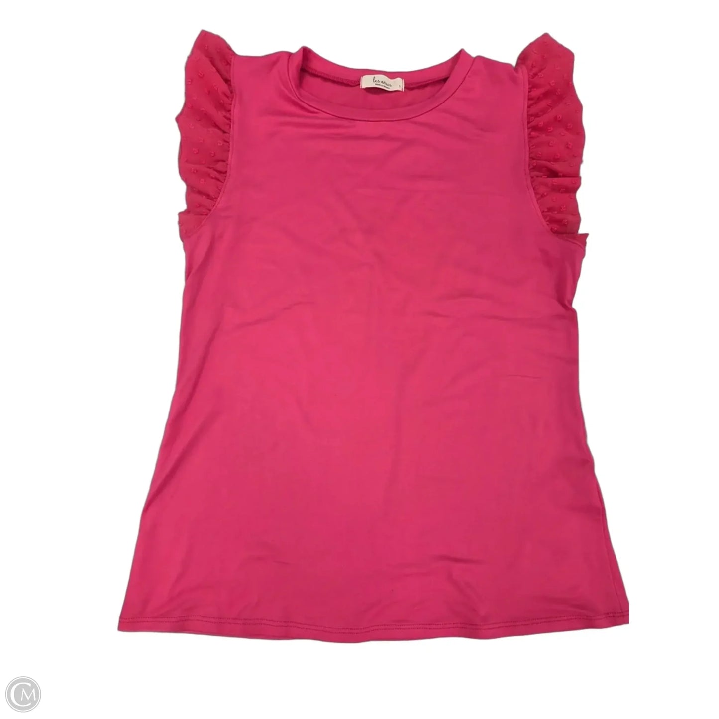Top Short Sleeve By Les Amis In Pink, Size: S