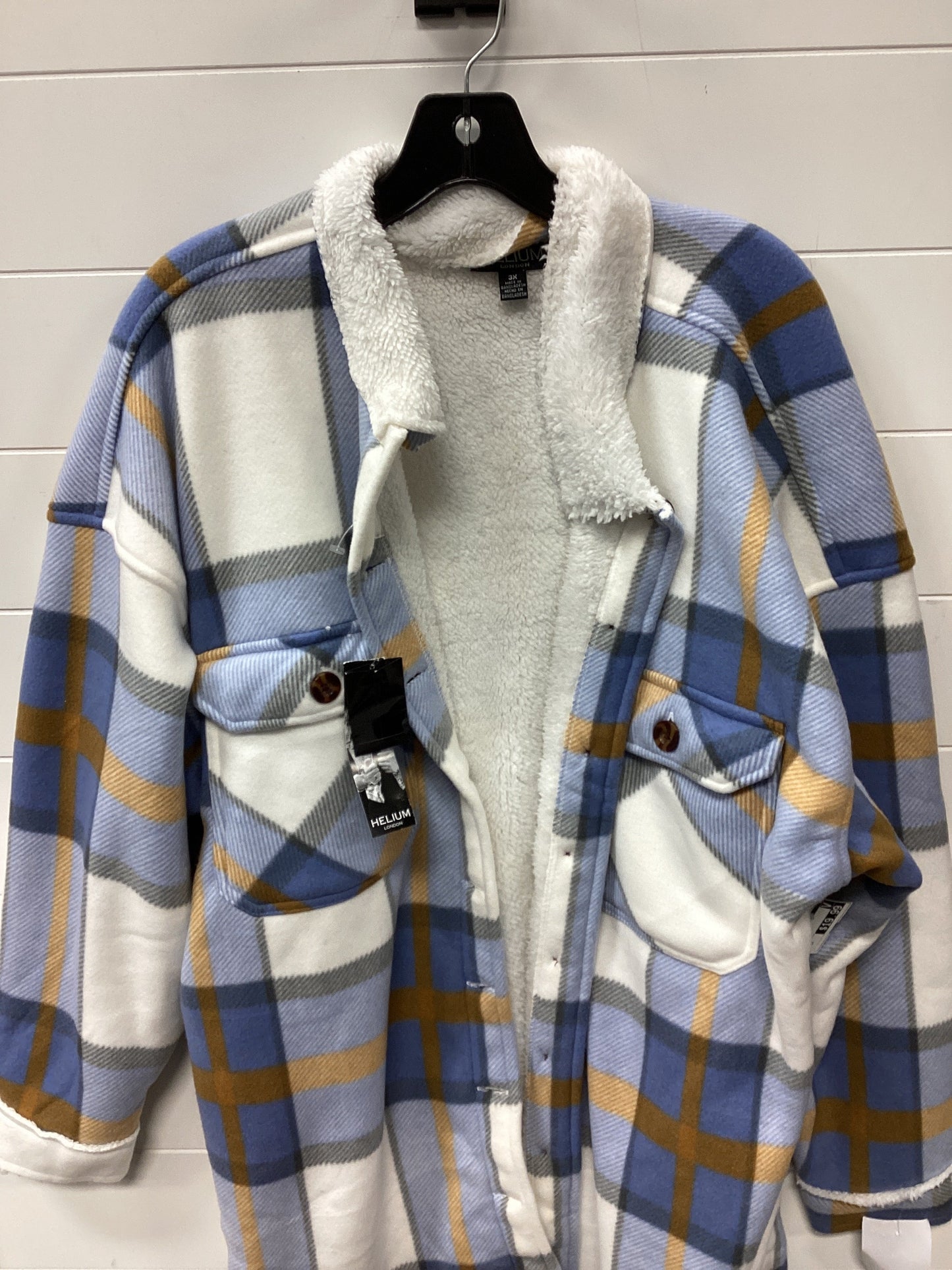 Jacket Fleece By Cmc In Blue & White, Size:3X