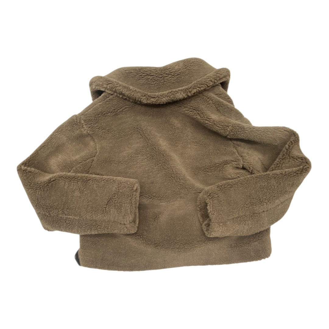 Jacket Faux Fur & Sherpa By Banana Republic In Brown, Size:Xs