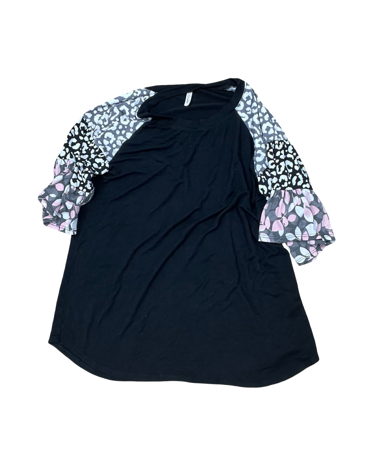 Blouse Ss By Celeste In Black, Size:M