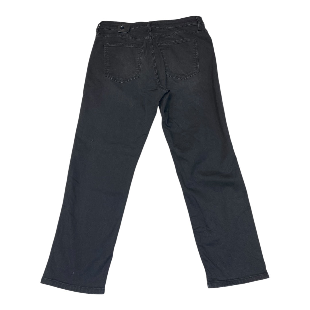 Jeans Straight By Kut In Black Denim, Size:12