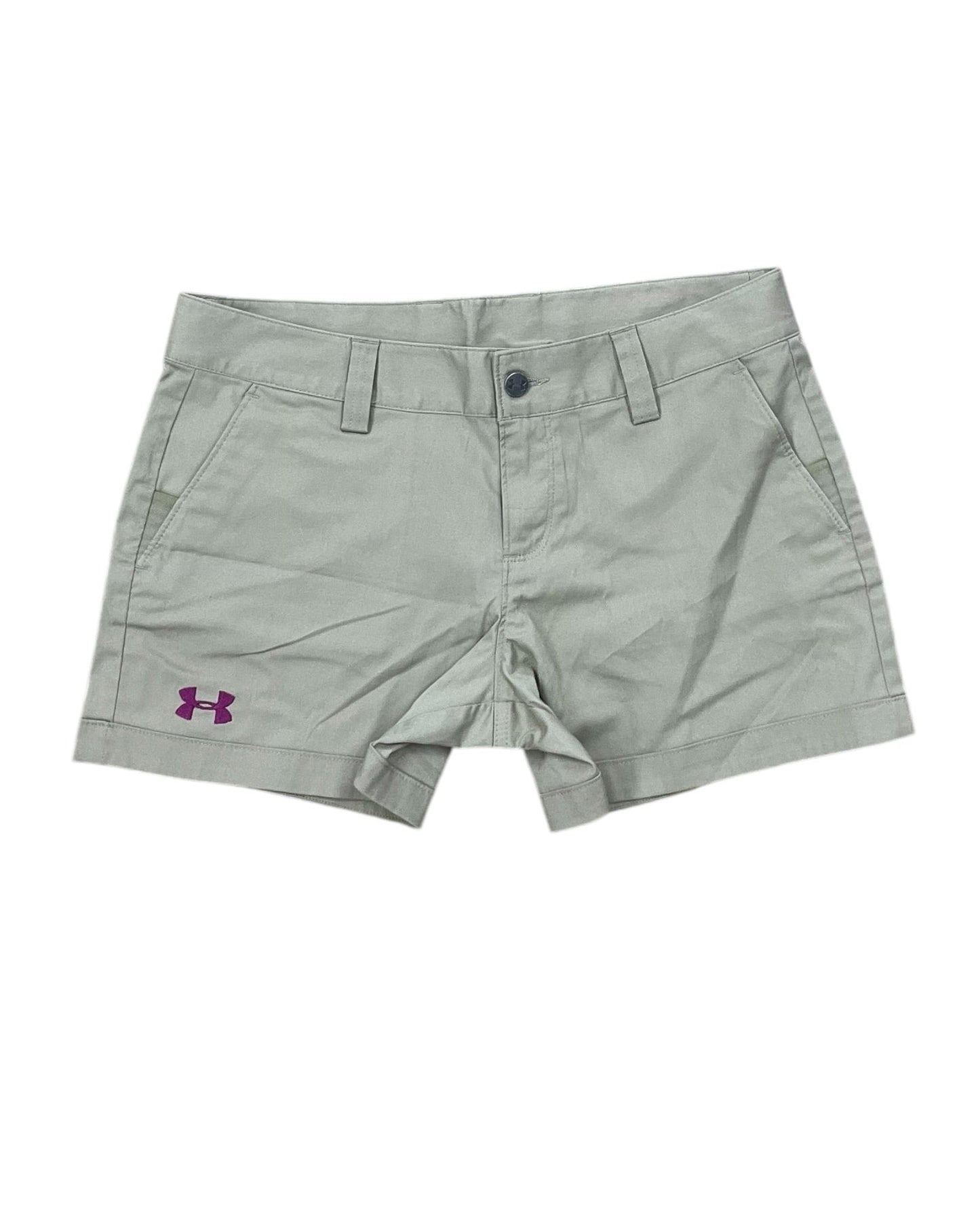 Shorts By Under Armour In Tan, Size:6