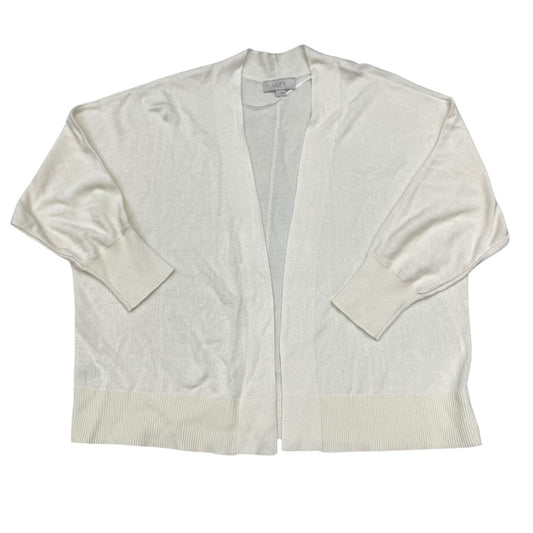 Cardigan By Loft In Cream, Size:L