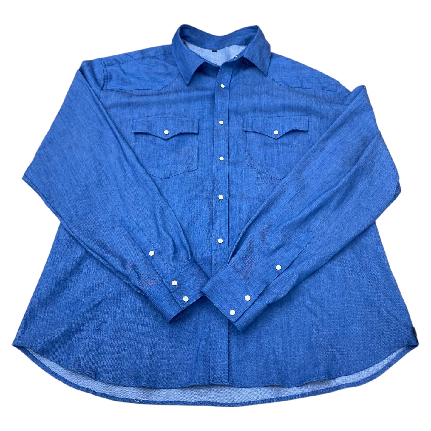 Top Ls By Clothes Mentor In Blue Denim, Size:3X