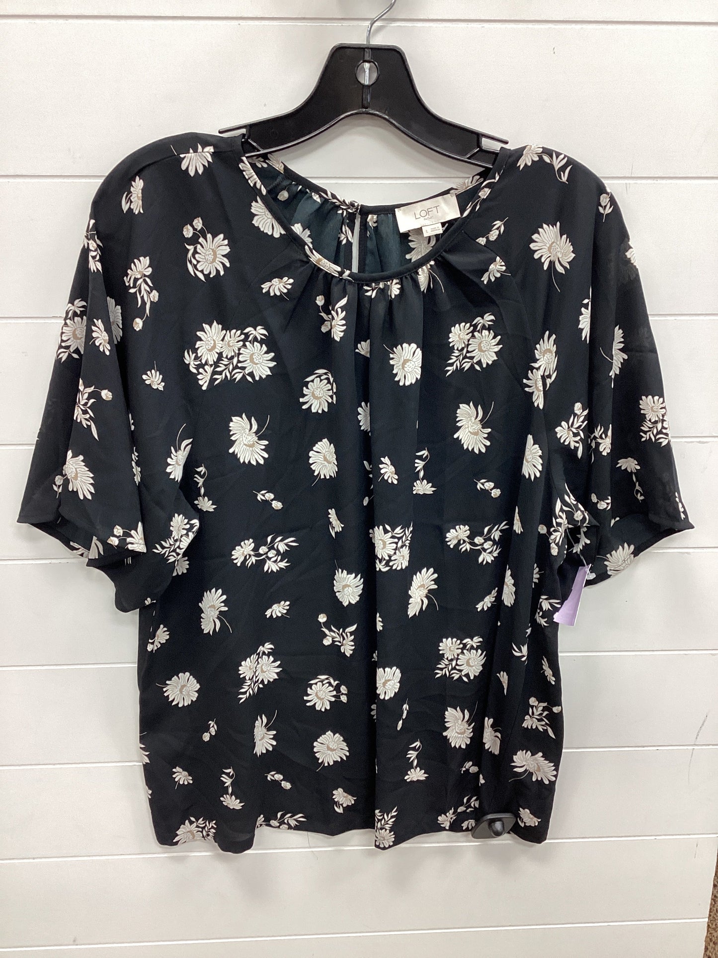 Top Ss By Loft In Floral Print