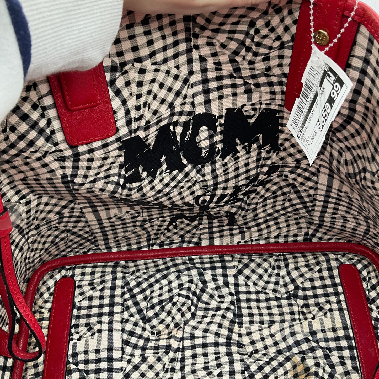 Handbag Luxury Designer By Mcm, Size: Large