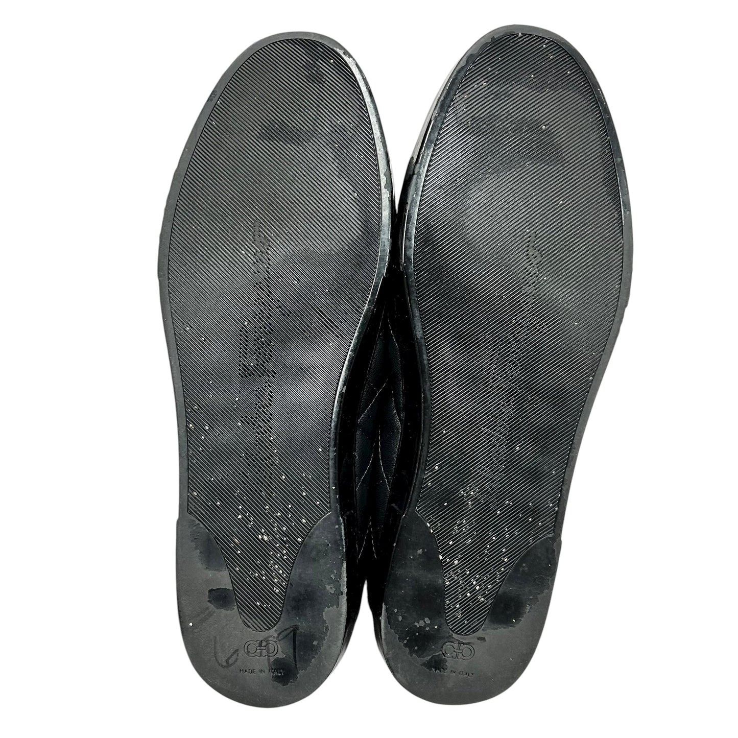 Shoes Luxury Designer By Ferragamo In Black, Size: 9.5