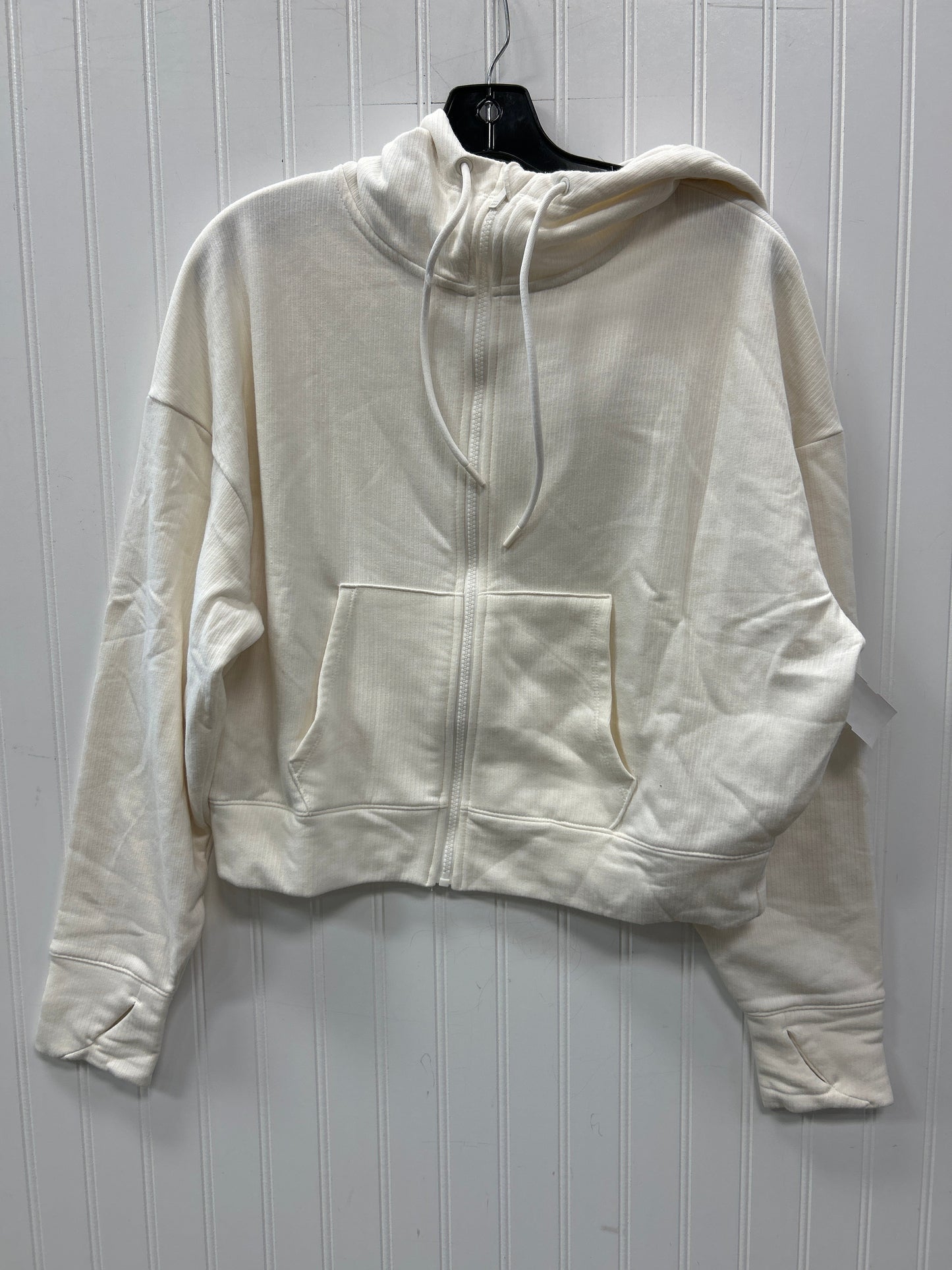 Athletic Sweatshirt Hoodie By All In Motion In Cream, Size:L